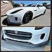 MCARCAR KIT Carbon Fiber Front Bumper Lip Fits for Jaguar F-Type Base Coupe Convertible 2018-2019 Factory Outlet CF Upper Chin Spoiler Splitter Protector