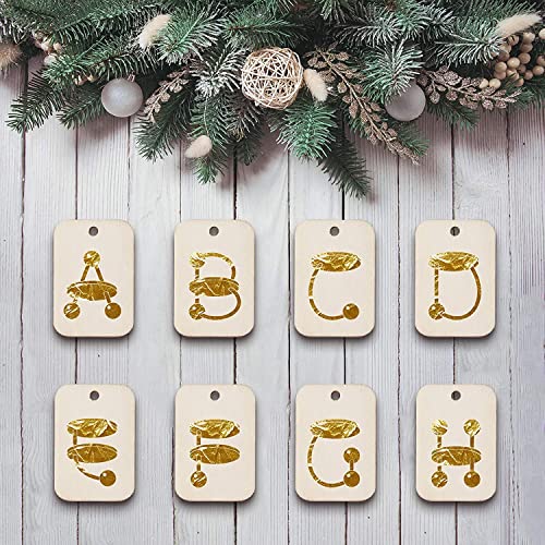 Image of MDF Cutouts | Wooden Cutout for Craft | Pine Wood | Unfinished Tags for Key Chain, Crafts, Xmas, Decorations, Painting | Resin Art Work | MDF Board Cutouts, Rectangle- [50pcs]-[5cmx3.5cm]