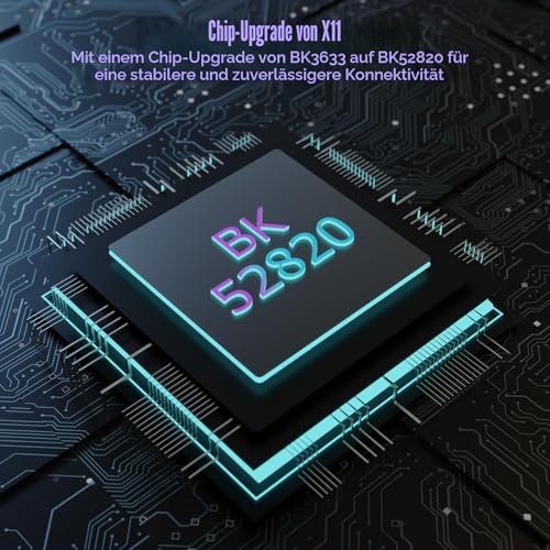 ATTACK SHARK X11SE Kabellose Gaming-Maus, 63g Superleicht, mit PixArt PAW3311-Sensor, 22000 DPI, Tri-Mode BT/2,4 GHz/Kabelgebunden, 1000Hz, 300mAh Battery, Dual-Treiber, für PC/Xbox/PS/Mac, Weiß 5
