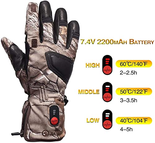 Gants chauffants rechargeables mixtes pour ski et vélo outdoor