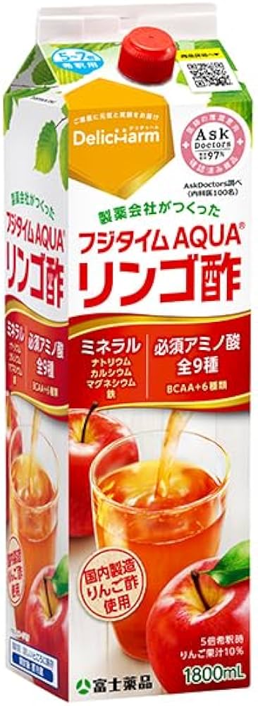 Amazon.co.jp: りんご酢 フジタイムAQUA 2025 1800ml : 食品・飲料・お酒 Amazon.co.jp: りんご酢 フジタイムAQUA 2025 1800ml : 食品・飲料・お酒