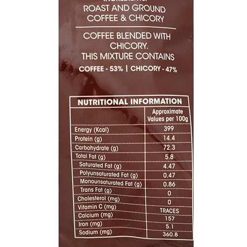 Image of Cothas Deccan Brew Strong Filter Coffee Powder | Roasted & Blended Signature Mix of 53% Coffee & 47% Chicory | Traditional South Indian | Rich Aroma & Strong Taste | 200g Pack