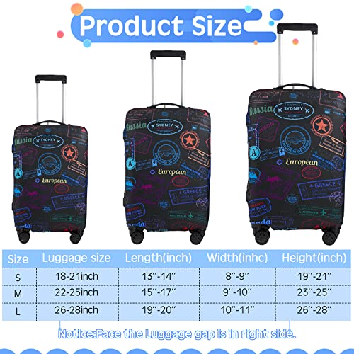Sherr Vintage Theme Luggage Cover