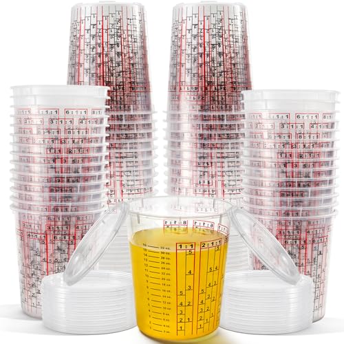 Yesland 30 Pack Paint Mix Cups with Lids