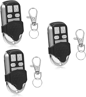 DOITOOL Garage Remote Keychain Garage Opener 3pcs Remote Key Fob 433mhz 4-button Garage Door Key Keyless Remote Garage Key Fob Gate Opener Remote Garage Door Remote