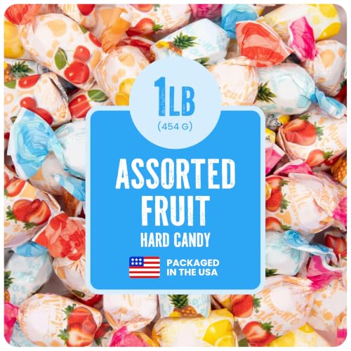 Cambie Assorted Fruit Hard Candy Individually Wrapped - 1 lbs Fruit Candy