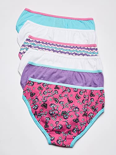 Hanes Girls' Cotton Tagless Low Rise Brief 6-Pack4
