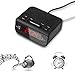 Produktbild Digitales UKW-Radio mit doppeltem Alarm, Snooze - Funktion, Radiowecker Funkuhr Digital,EU-Stecker - Schwarz