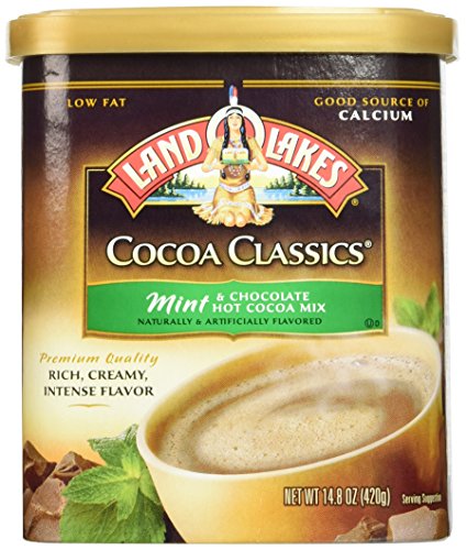 Land O'Lakes Hot Cocoa Classics Mix: Mint 14.8 ounce (2 Pack)