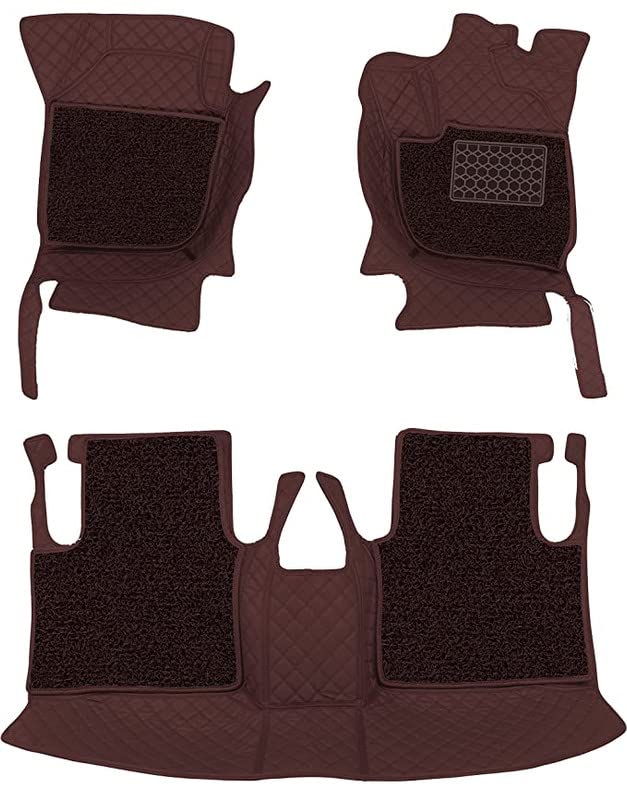 NEXTA PVC, Faux Leather, Nylon 7D Car Floor Mats Compatible with Mahindra XUV 700 5 Seater