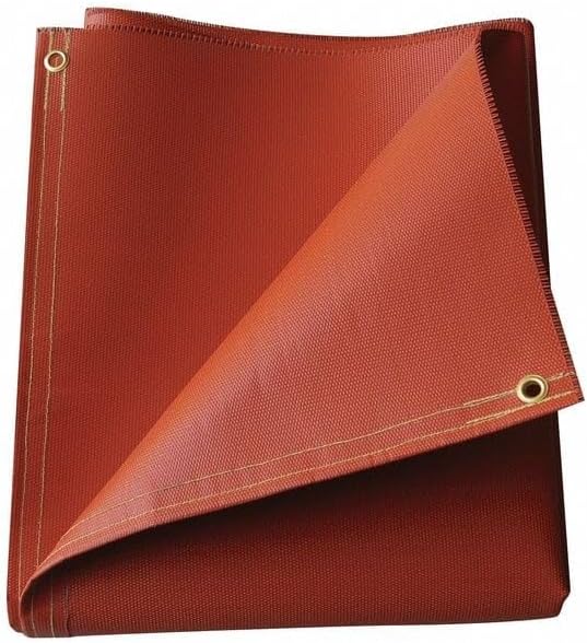 Welding Blanket Roll-Fiberglass, 150 ft. W., 5 ft. H., 32 oz/sq yd, Without Grommet, Red