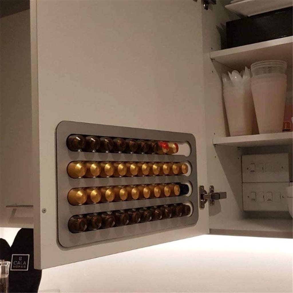 Cestino per la conservazione delle capsule di caff Supporto for capsule di caffè Supporto for torre di cialde di caffè rotante Rack di stoccaggio for cialde di caffè girevoli Ripiani di stoccaggio Cap