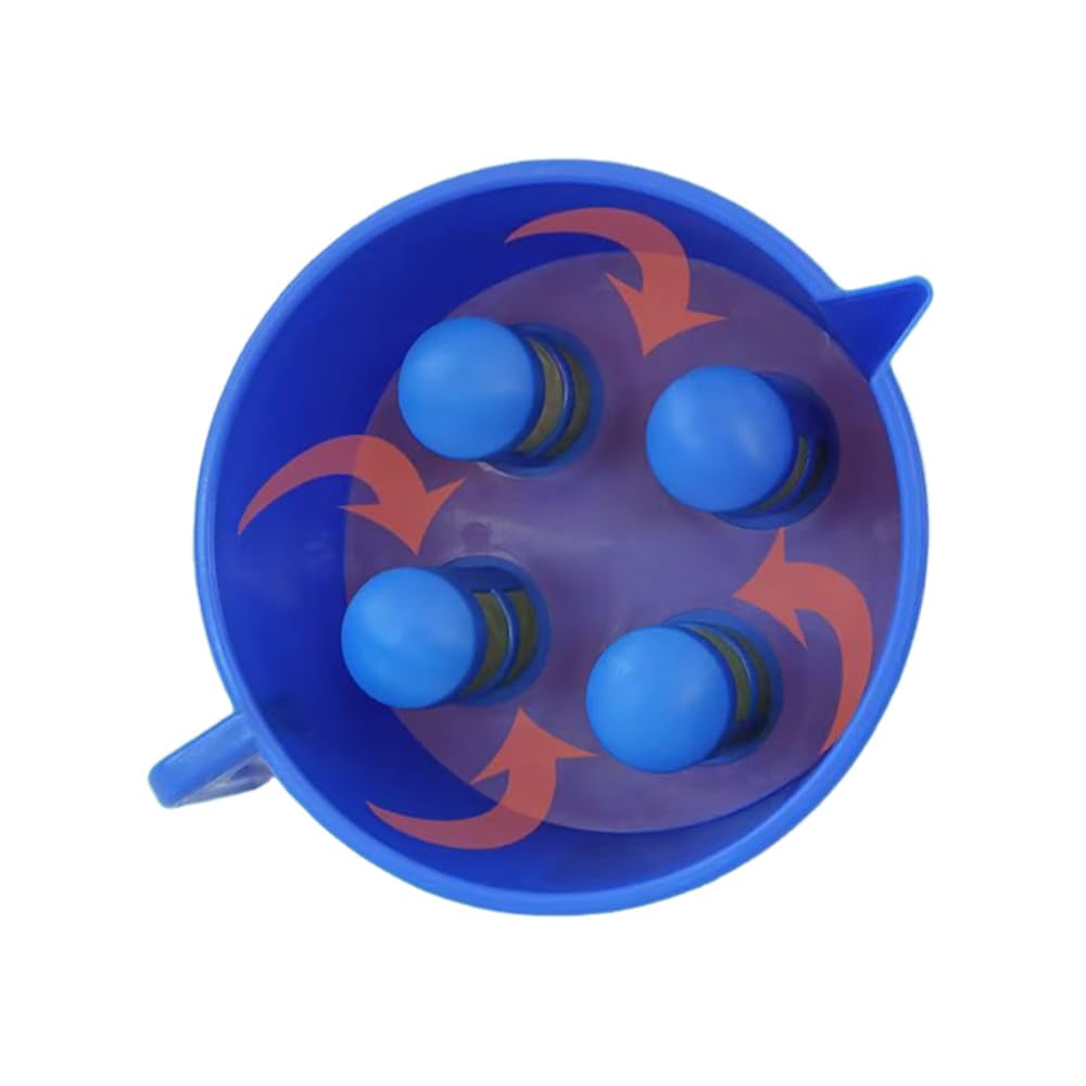 Entonnoir de Filtre à Carburant, Entonnoir de Séparation Huile Eau, 4 Filtres, Filtre D'entonnoir de Cryptage en Nylon Pour Essence Diesel, Filtre à Carburant Pour Huileur,Bleu