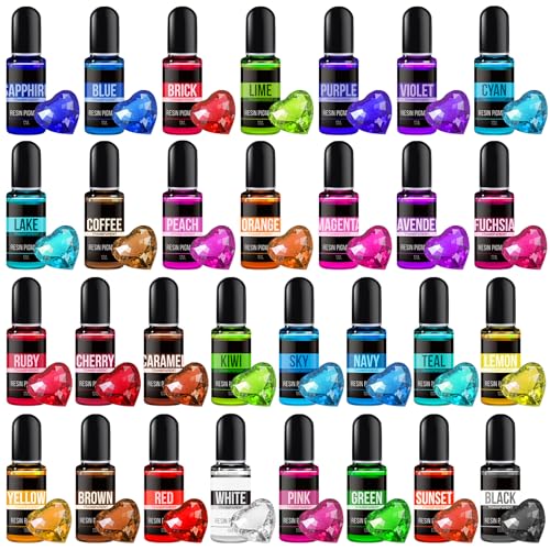 Epoxy Resin Pigment, 30 Colors Concentrated Liquid Epoxy Resins Dye - Image 2