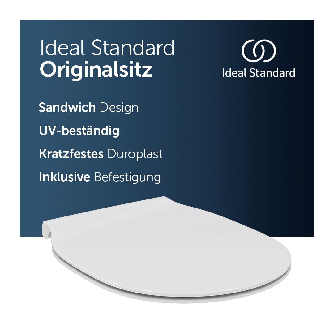 Ideal Standard Connect Air WC-Sitz mit schlanker Form – Weiß (Alpin)