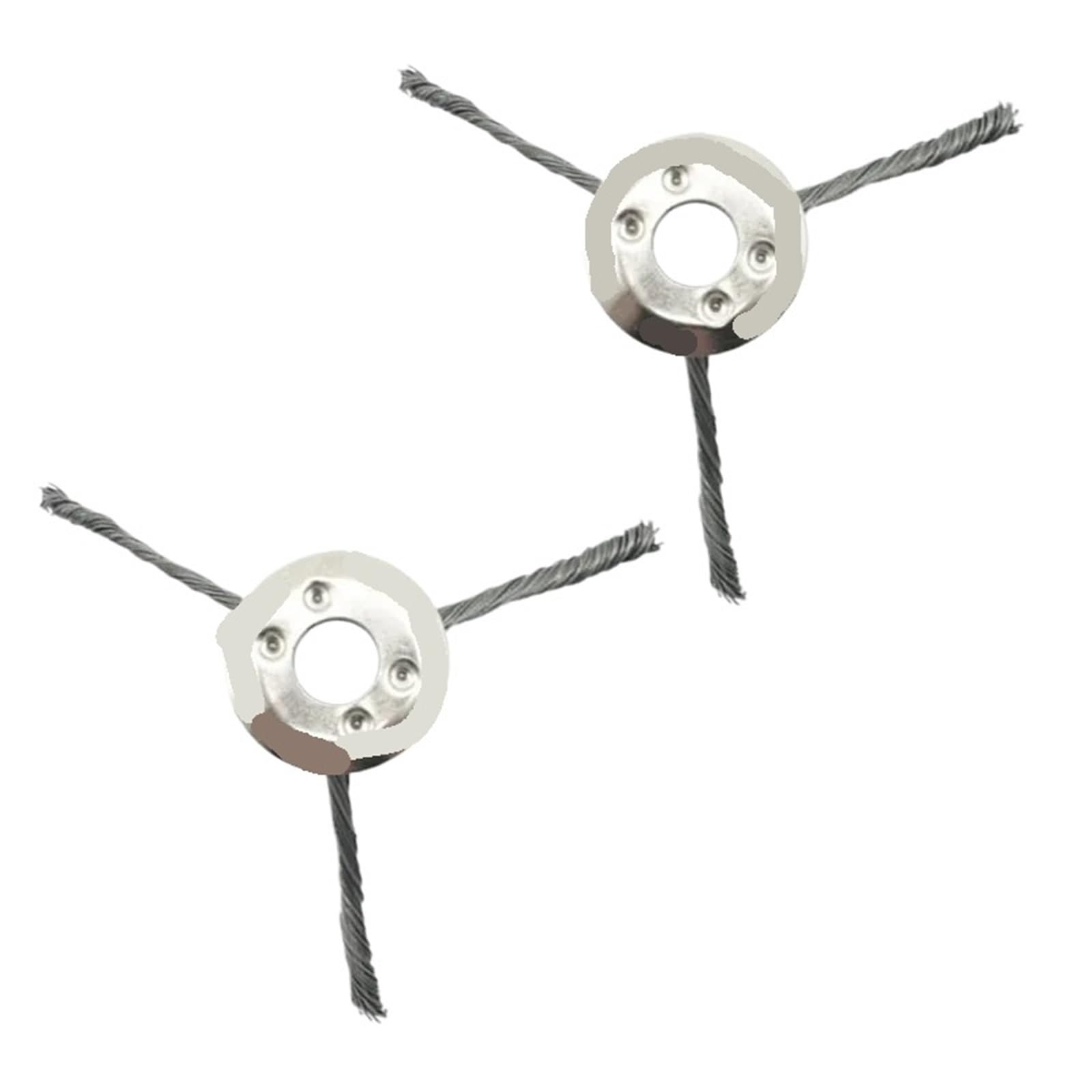 Compatibile con le testine for spazzole metalliche LUSQI | Set spazzole in filo d'acciaio for la rimozione della ruggine e del muschio dal decespugliatore a benzina(Beige)