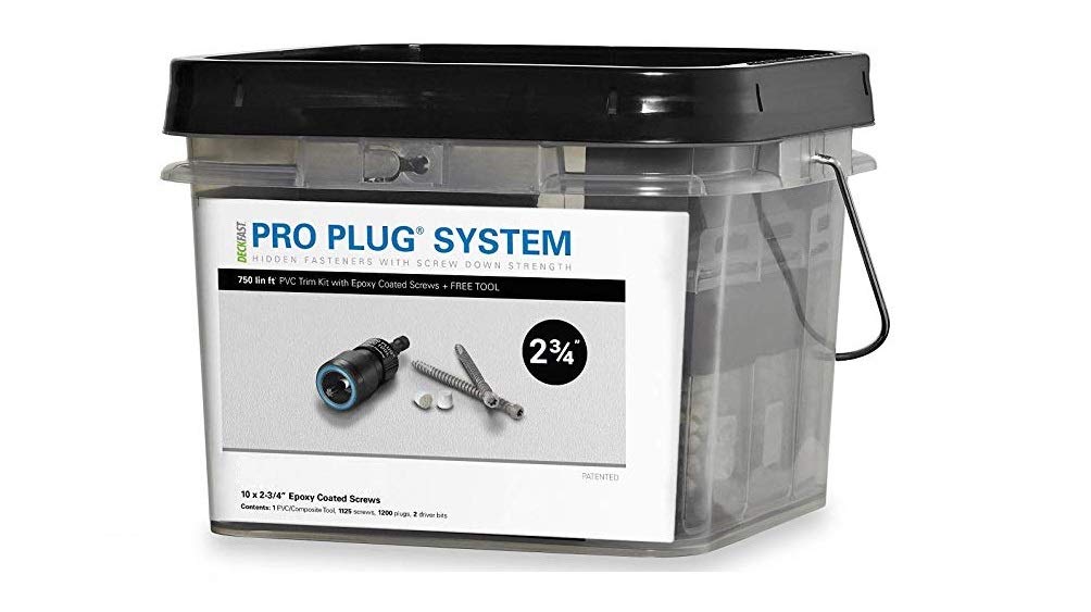 Starborn Pro Plug PVC Plugging System for AZEK Traditional Trim - Epoxy Steel - 1125 pcs for 750 Lineal Ft