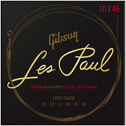 Gibson Les Paul - Cuerdas de guitarra eléctrica premium, Light Gague