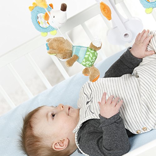 Fehn 71214 Muziek-Mobiel, Speelklok Met Schattige Figuren Om Naar Te Bekijken, Beluisteren En Bewonderen; Voor… - Afbeelding 4