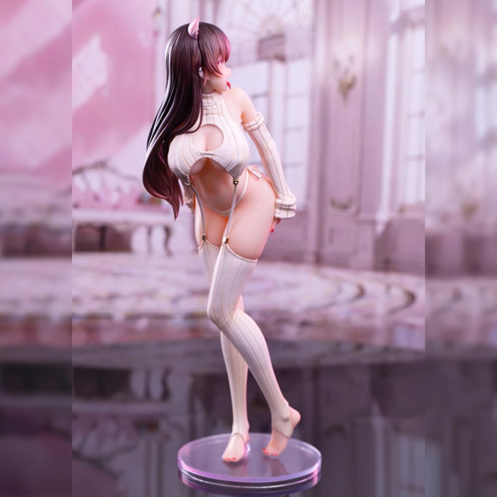 DEXSHUN Konata-chan oryginalna figurka anime, śliczna kotka kobieta, model PCW, statuetka kolekcjonerska, prezent anime, 27 cm