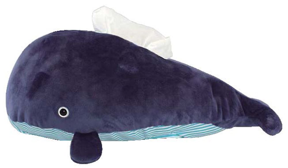 Amazon｜くじら ティッシュカバー ブルー ILF-8811｜ティッシュケース