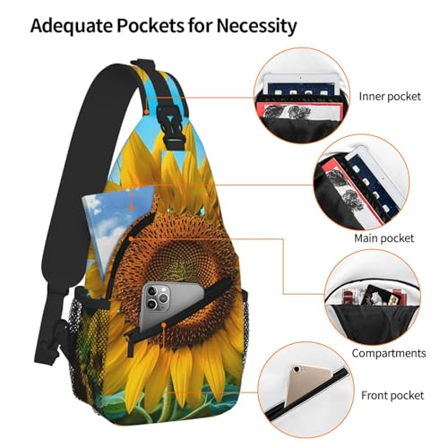 Bolso Sling para Hombre y Mujer, Bolsa de Hombro Casual miniatura 5