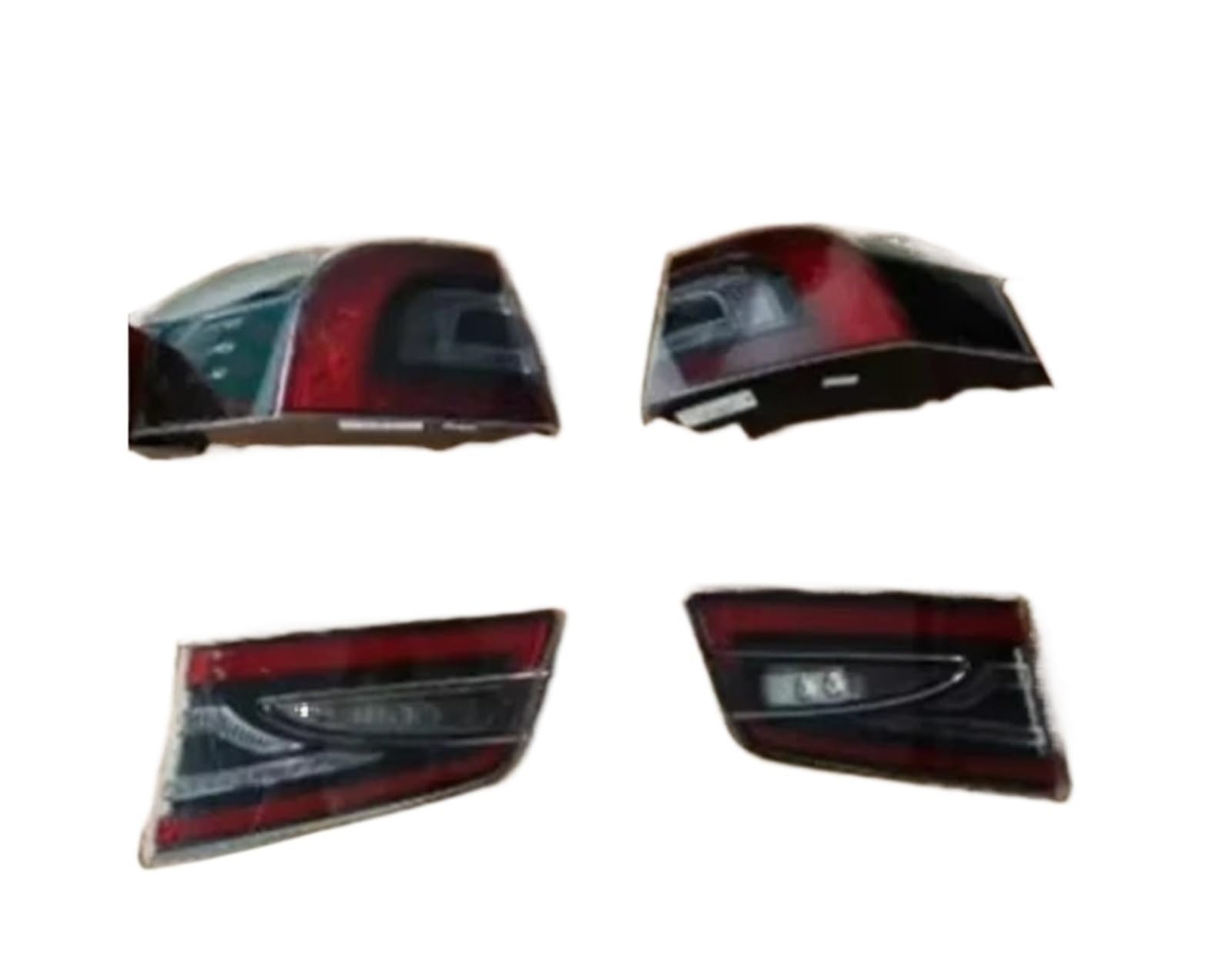 Lampa tylna zespolona Zestaw tylnych lamp tylnych LED do akcesoriów samochodowych Tesla model s accesorios para auto tylne światła LED(Set)