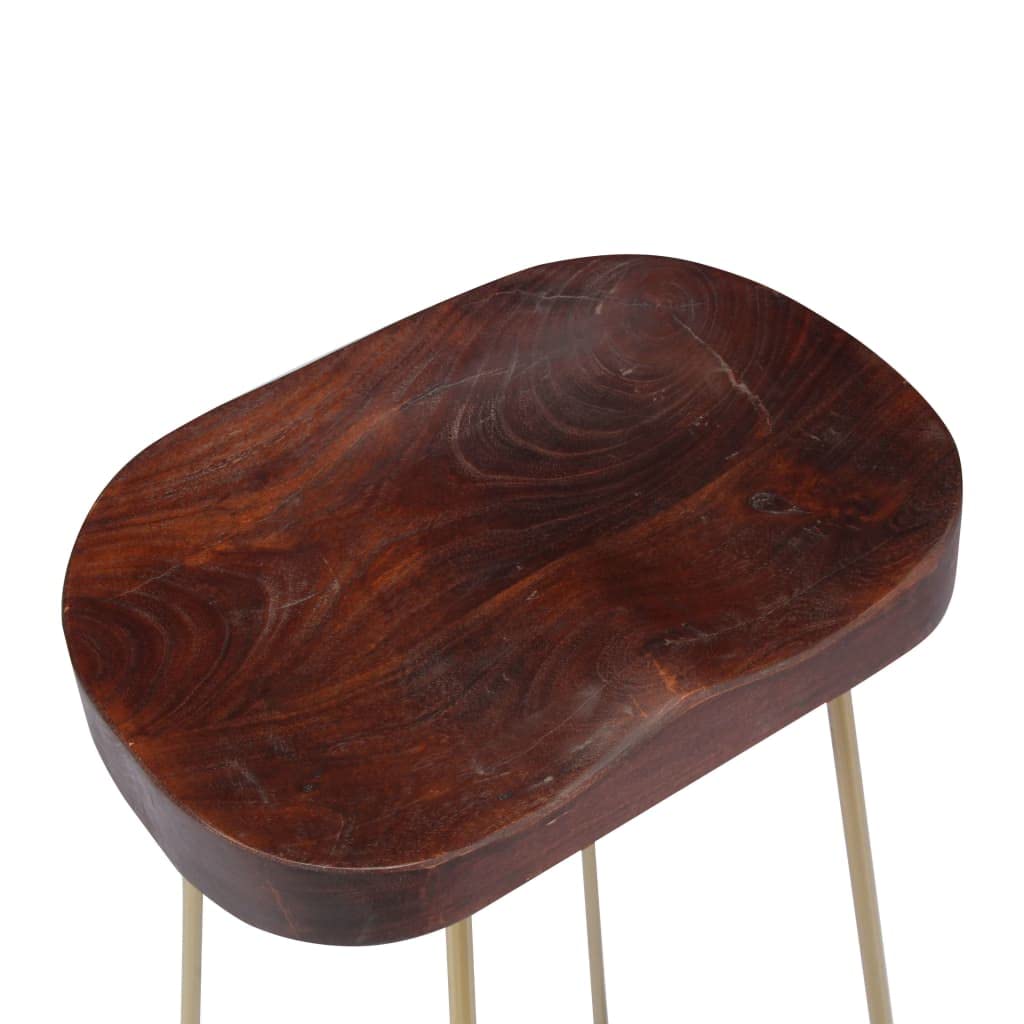 Taburetes de Cocina Gavin 2 Unidades, Taburetes Altos De Cocina, Sillas Altas De Cocina, Silla Alta, Taburetes De Bar, Muebles para Cocina, Madera Maciza de Mango