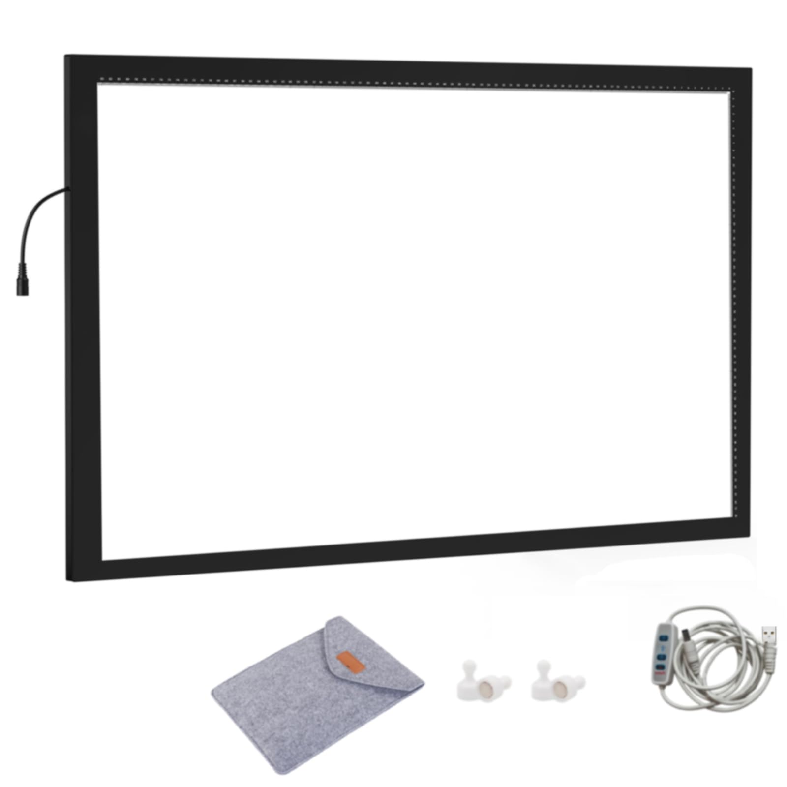 LED-Leuchttisch A4 29,7 x 21 cm für Diamond Painting, Schwarz