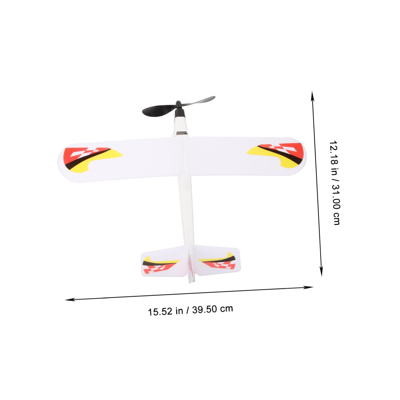Avion à Élastique en Écume pour Garçon et Filles, Jouet Volant DIY, Améliore la Coordination Œil-Main, pour Jeux en Extérieur et Fêtes d'anniversaire Style Aléatoire