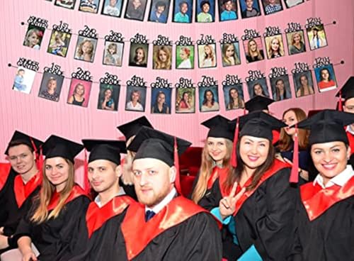 Image of 2026 Graduation Decorations 4x6 Graduation Photo Banner with LED Lights String K-12 Party Photo Display for Class of 2026 Picture Banner for High School Senior Party Supplies K025