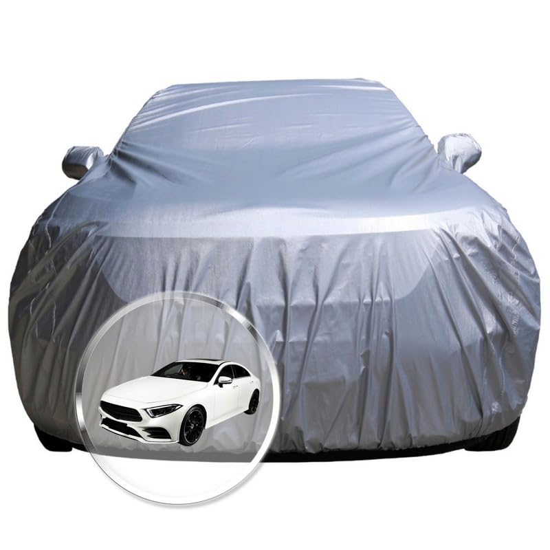 Image of NEODRIFT 'CrystalTech' Car Cover for Mercedes CLS (100% Water-Resistant, All Weather Protection, Tailored Fit, Multi-Layered & Breathable Fabric) (Colour: Crystal Silver)