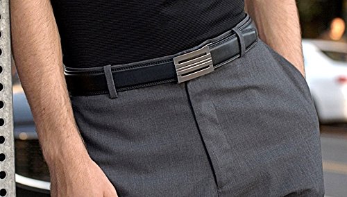 KORE Men’s Full-Grain Leather Track Belts | “Equinox” Alloy Buckle2