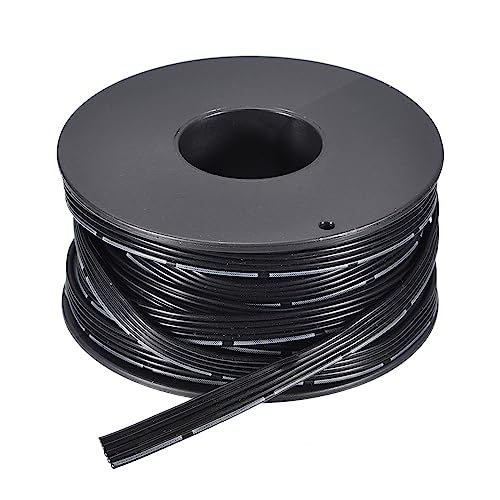 MECCANIXITY 24AWG Ribbon Cable Silicone Wire 5Pin 24 Gauge Ribbon Wire Flat Silicone Cable 7.5m/24.6ft Black Stranded Tinned Copper Wire