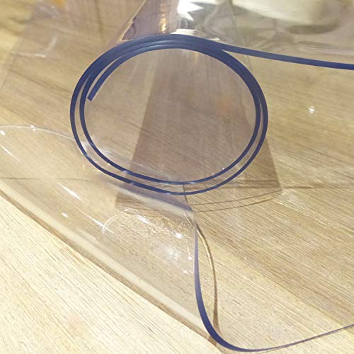 Bohrfux - Lámina de Mesa de 90 cm x 150 cm + Mantel de tolerancia de 2 mm, lámina Protectora de Mesa, lámina Transparente de PVC