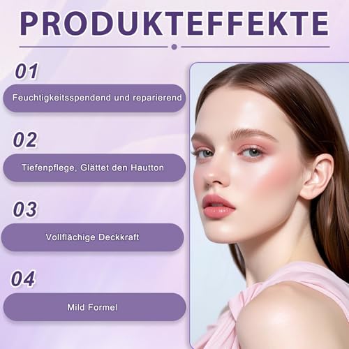 70g Body Coverage Perfector, 2 Stück Körper Make Up Wasserfest, Concealer, Narben Abdecken Abdeckung, Krampfadern Abdecken, Bein Make Up Wasserfest ohne Übertragung, Abdecken Wasserfest Foundation