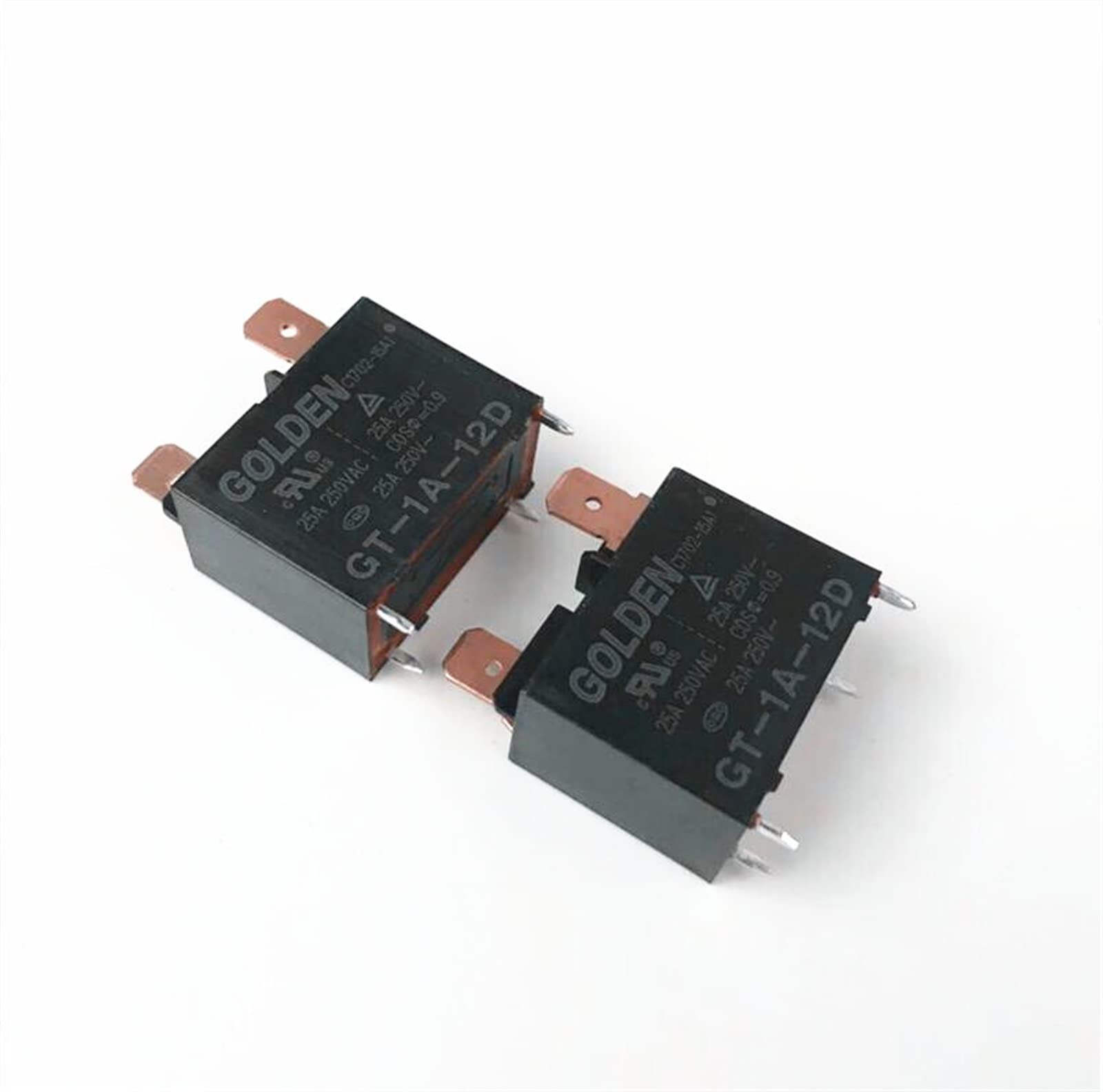Relé del Calentador de Agua del Aire Acondicionado 12V Relé GT-1A-12D GT1A12D 12V 12VDC DC12V 25A 250V 4PIN (Size : 5pcs)