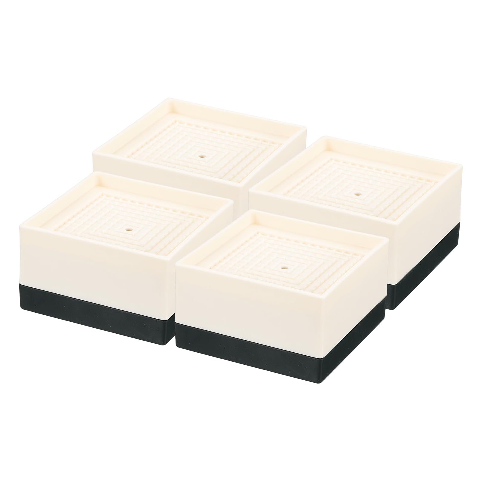 Rehausseurs de lit en plastique robuste beige pour pied de canapé et table