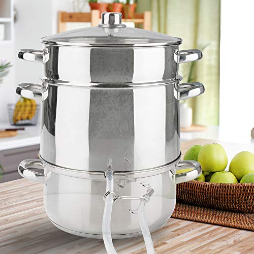 Arebos Dampfentsafter | 15 L | Edelstahl | Ø 26cm | spülmaschinengeeignet – Ansicht 2