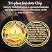2 Month Sobriety Chips, Tri-Plate 60 Days AA Chip with Serenity Prayer - Two Month Sobriety Coins Recovery Chips Sober Coins for Alcoholics Anonymous Recovery Gifts for Men/Women