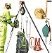 Emergency Rescue Tripod Confined Space Tripod Kit Safety Rescue Tools for Well/Underground Pipe/Tunnels(1800LBS Winch+Falling Protector)