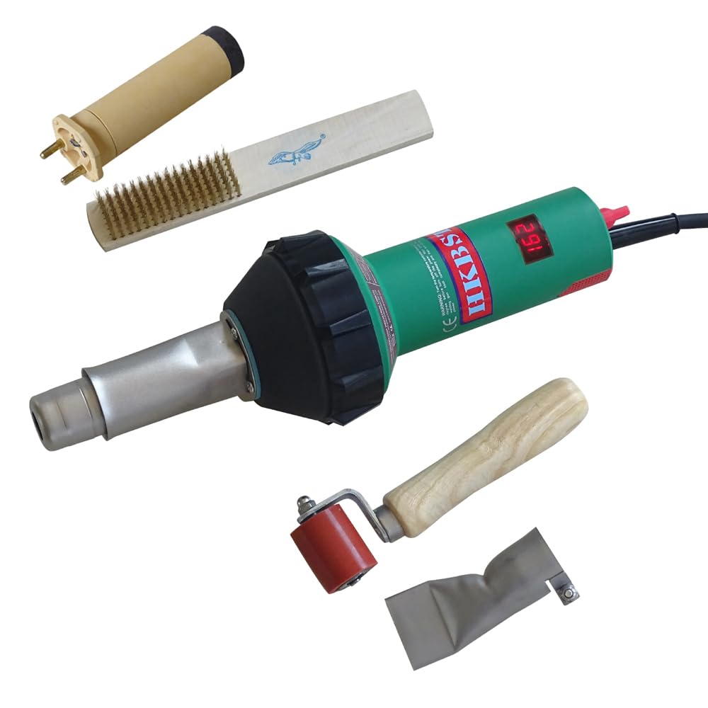 110V 1600W Heating Gun Hot Air Gun with Digital Accurate Temperature Display Hot Air Gun PVC TPO Welding Supplies