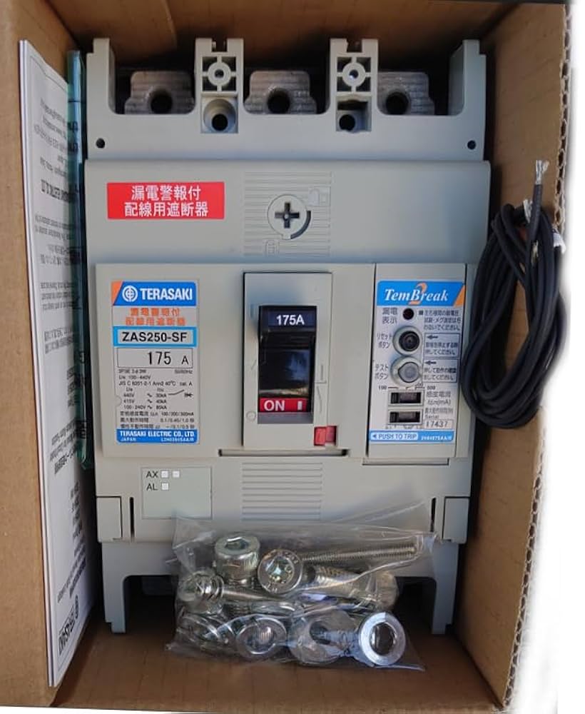 Amazon.co.jp: 寺崎電気産業 ZAS250-SF 漏電警報付ブレーカ