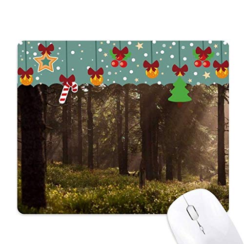 Alfombrilla de ratón para juegos con paisaje natural navideño, el regalo ideal de oficina