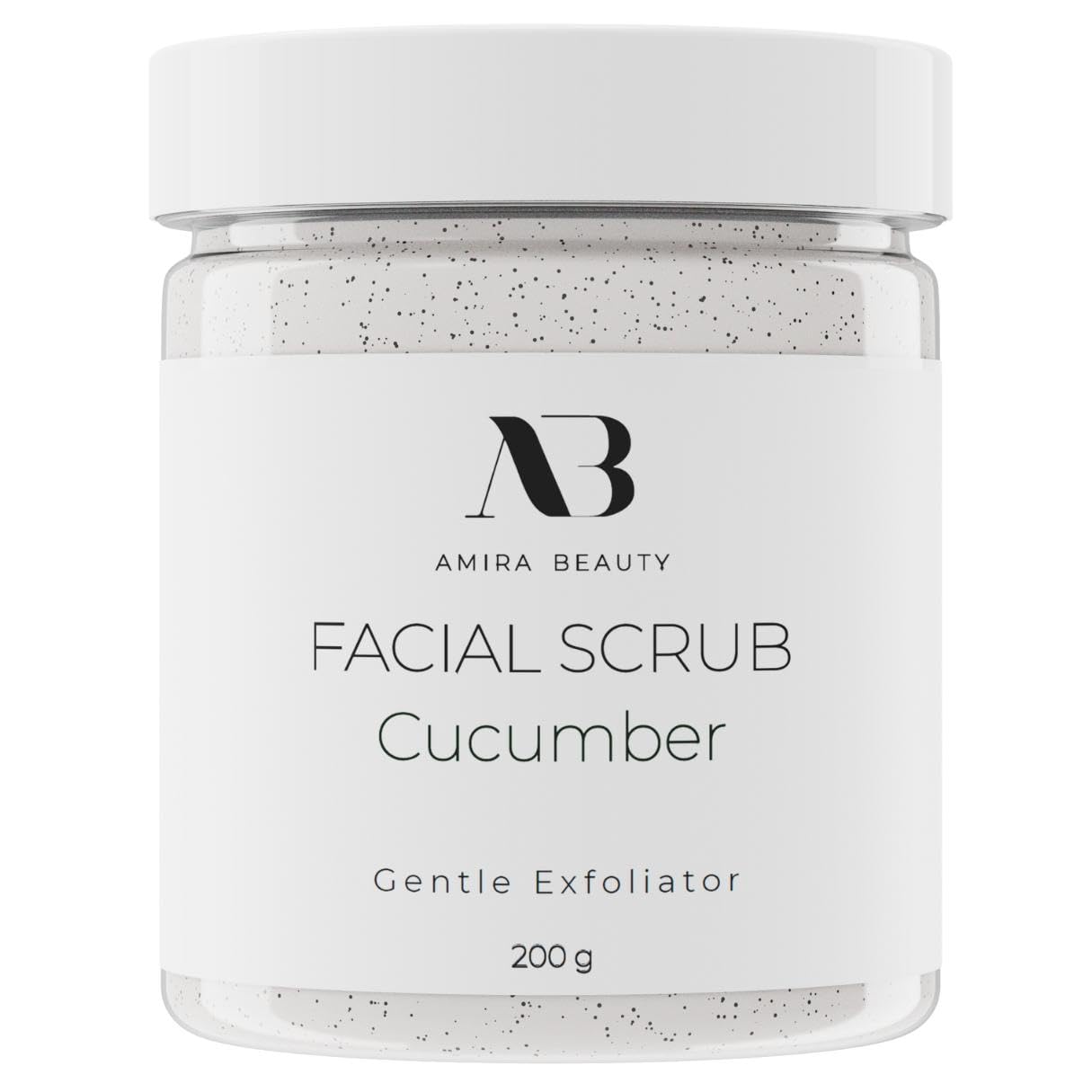Sponsored Ad - Amira Beauty Cucumber Facial Scrub Exfoliator - Best Face Scrub for Women, Cleanses, Removes Dead Skin, Blackheads, Pores and Acne - Moisturizes, Brightens, and Softens - For all Skin Types, 200 grams