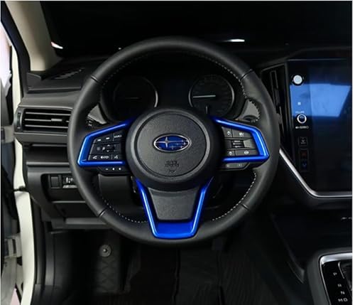 OKAYOHINN 新型 スバル クロストレック インプレッサ GU系 ステアリングパネル ステアリングカバー ハンドルスイッチ カバー ガーニッシュ アクセサリー爪キズ防止 内装パーツ 簡単取付 ABS樹脂製 3PCS crosstrek Impreza