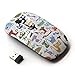 KOOLmouse [ Optical 2.4G Wireless Mouse ] [ Abstract Cat Pattern White Kittens ]