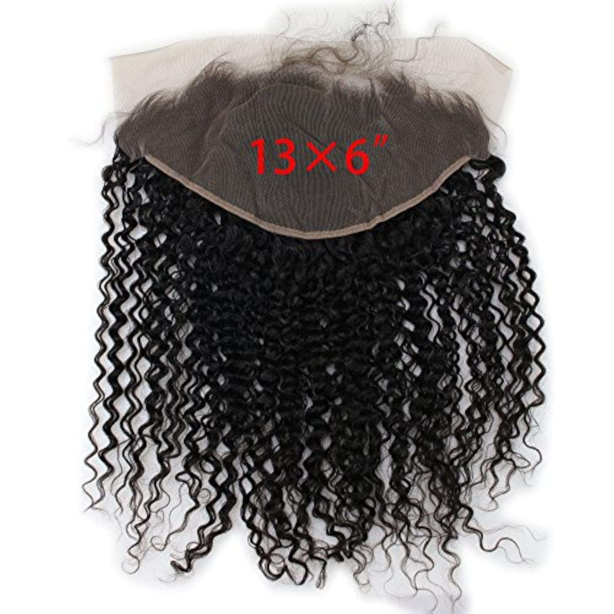 13x6" Lace Frontal Closure Jerry Curl Brazilian Virgin Human Hair