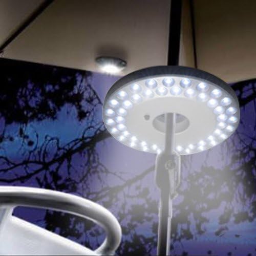 Outdoor Sport Beach Umbrella Camping Hiking Fishing Tent UFO Night Light Lamp 2 Mode 48 LED Lantern