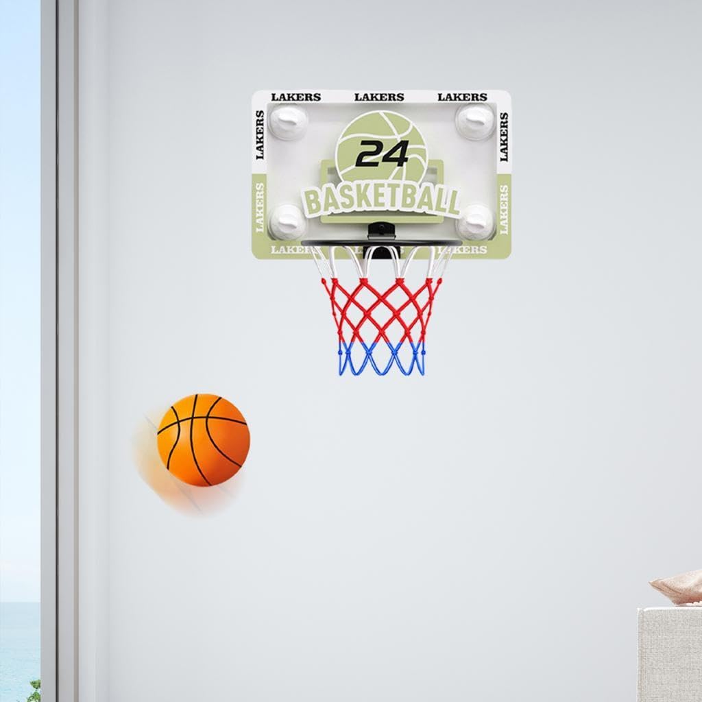 Giochi Da Tabellone per Canestro Da Basket per Interni Attrezzatura di Facile Installazione con Ventosa Montata a Parete per Regali Da Giardino Sopra, non basket, Piccolo